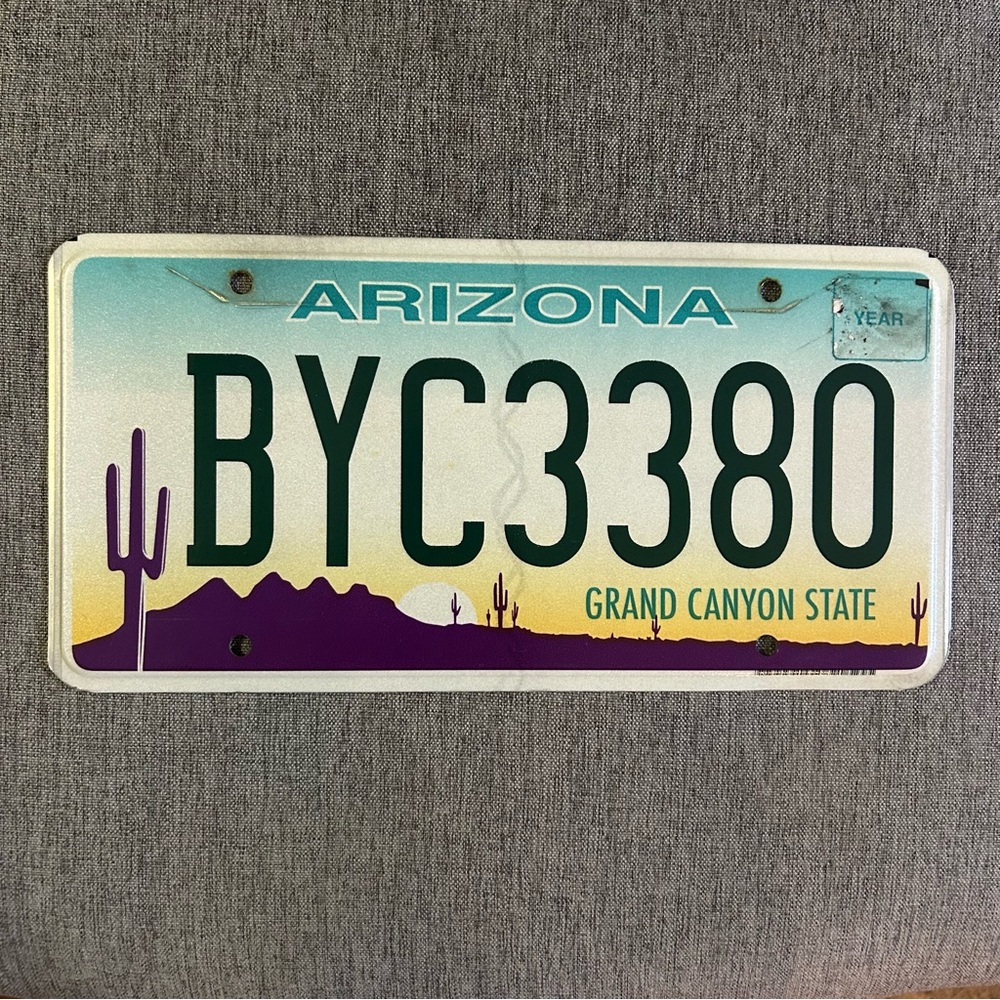 Arizona License Plate
